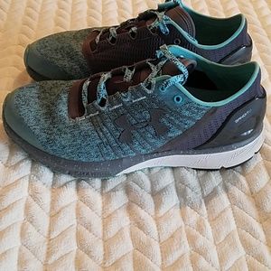 Under Armour shoes. Size 9, but fits like 8.5